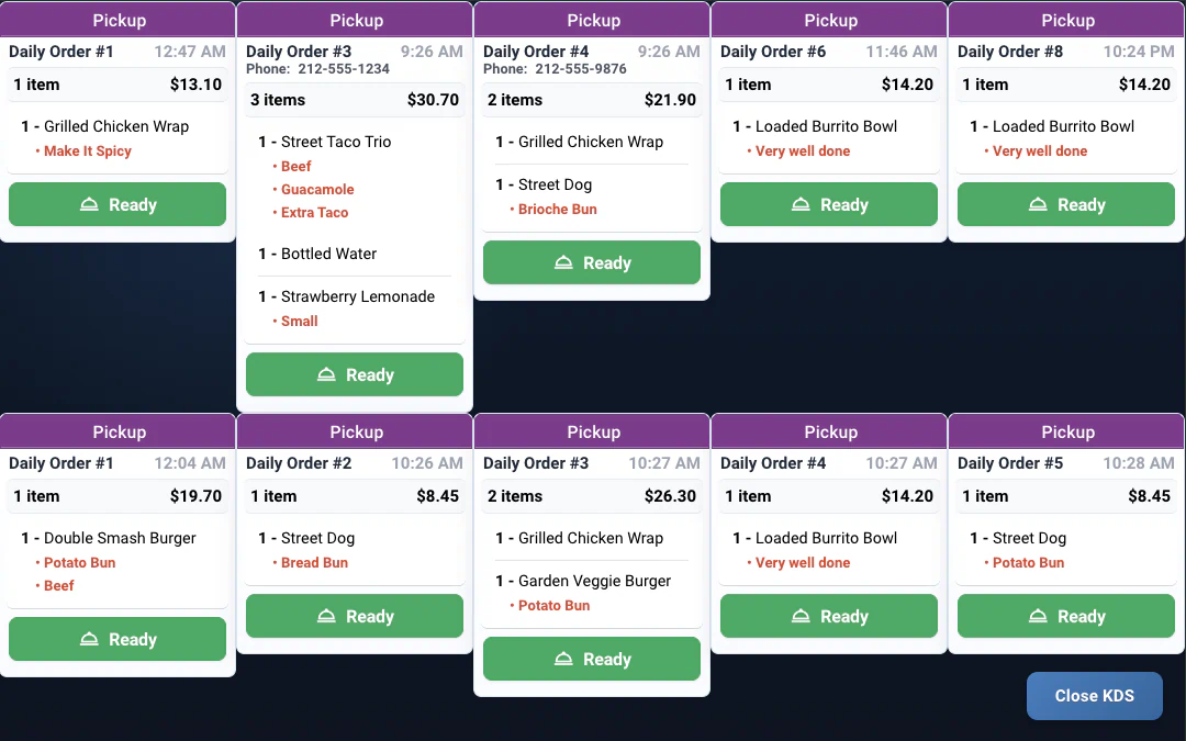 TABL food truck POS kitchen display system thumbnail